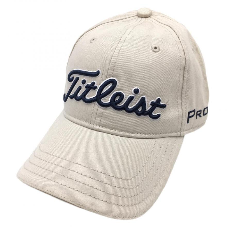 Titleist タイトリスト キャップ ベージュ PRO V1 立体ロゴ