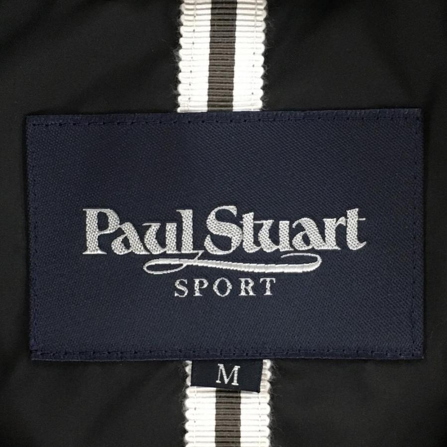 Paul Stuartゴルフ　ツーウェイダウンジャケット&巻きスカート 超美品】ポールスチュアートスポーツ 2WAYダウンジャケット 黒×グレー