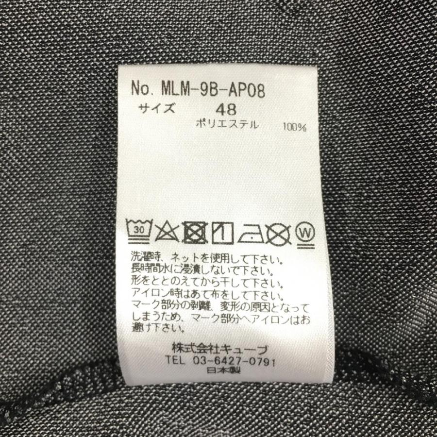 MARK&LONA（マークアンドロナ） 半袖ポロシャツ 黒×グレー 総柄 スカル