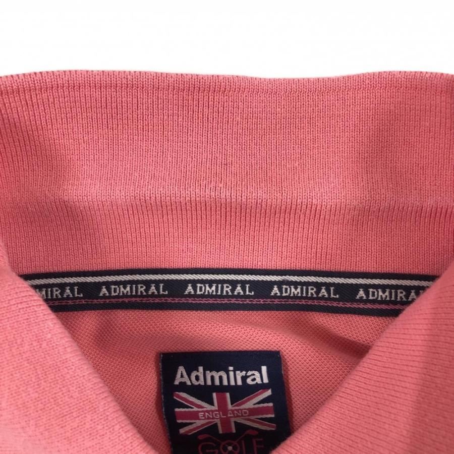 Admiral アドミラル 半袖ポロシャツ ピンク 袖ナンバー バック