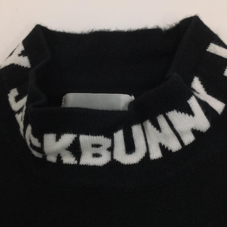 Jack Bunny!!（ジャックバニー） ハイネックセーター 黒×白 ニット