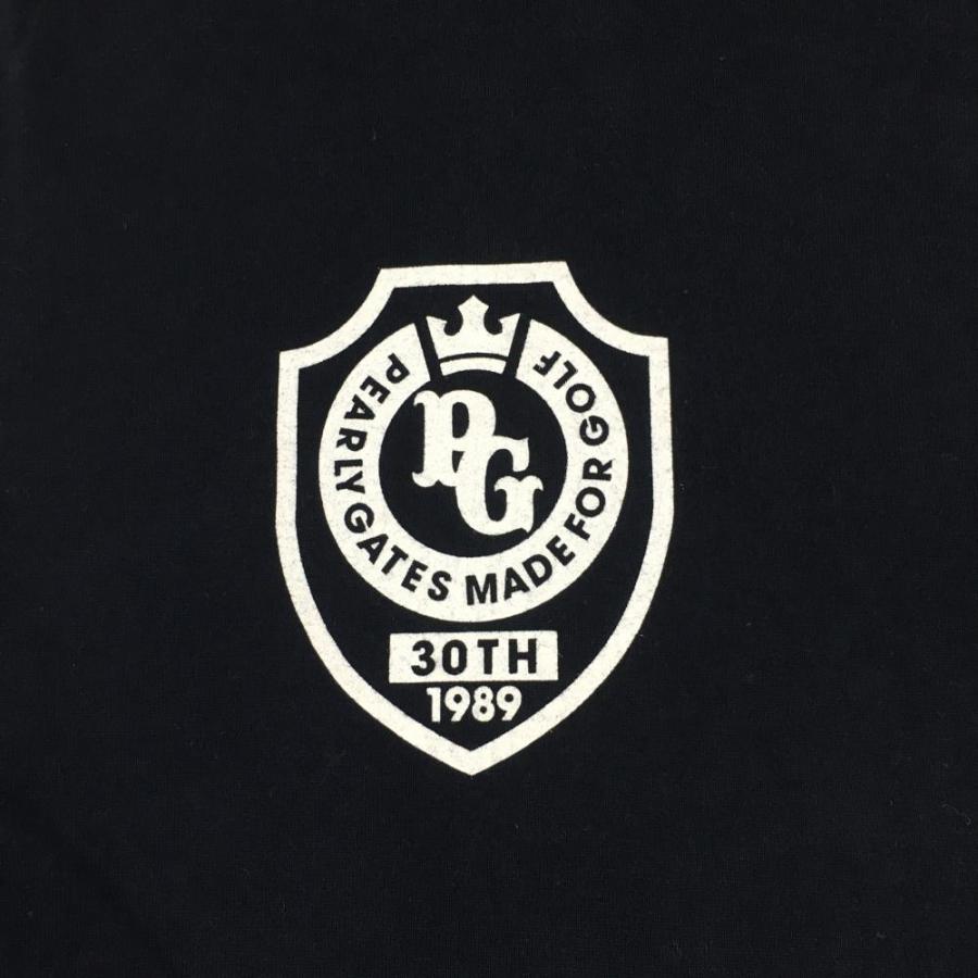 PEARLY GATES（パーリーゲイツ） Tシャツ ネイビーー×白 30周年 ニコ