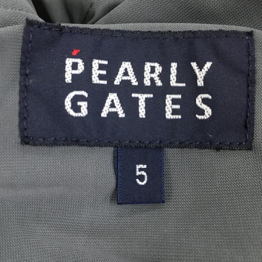 PEARLY GATES（パーリーゲイツ） ニットパンツ グレー×ネイビー 裏地