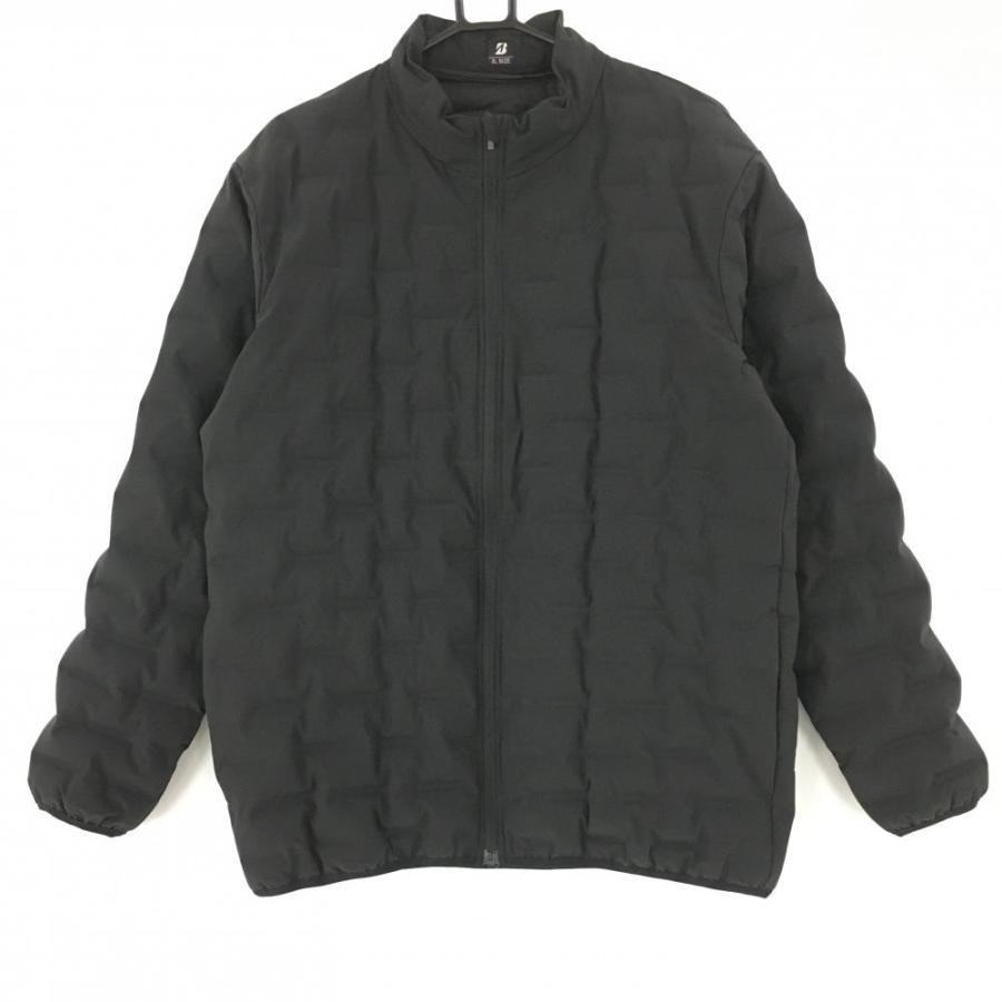 BRIDGESTONE GOLF ブリヂストン ダウンジャケット 黒 軽量 凹凸生地