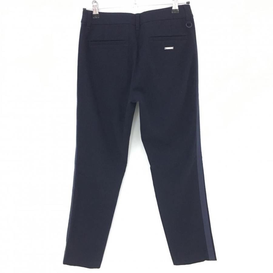 23区GOLF 23区ゴルフ パンツ ネイビー サイド切替 表微起毛 ストレッチ