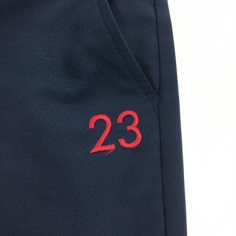 新品未使用⭐︎23区　夏用ゴルフパンツ レディース 美品】23区ゴルフ パンツ ネイビー ロゴピンク 薄手 春夏 レディース