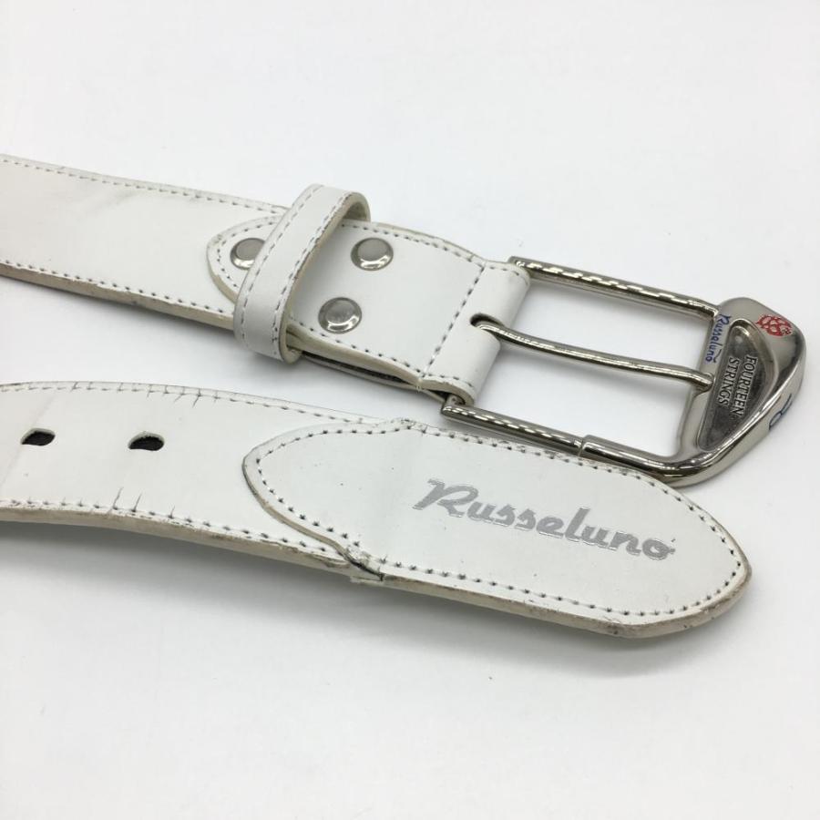 Russeluno ラッセルノ ベルト 白 ルチャ シルバーバックル Russeluno ラッセルノ ベルト 白 ルチャ シルバーバックル
