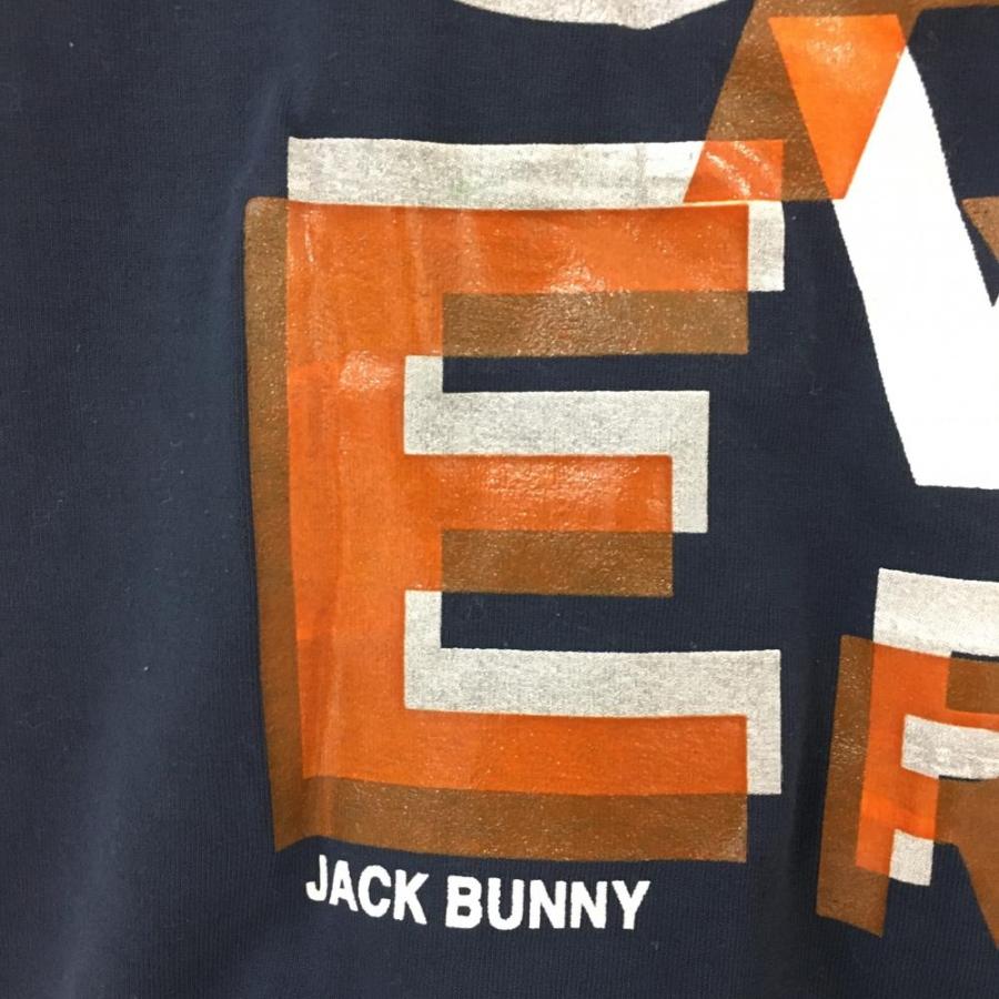 Jack Bunny!!（ジャックバニー） Tシャツ ネイビー×オレンジ 前面