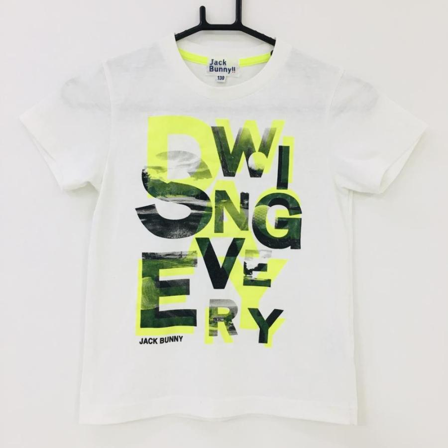 Jack Bunny!! ジャックバニー Tシャツ 白×イエロー 前面プリント Jack Bunny!! ジャックバニー Tシャツ 白×イエロー 前面プリント