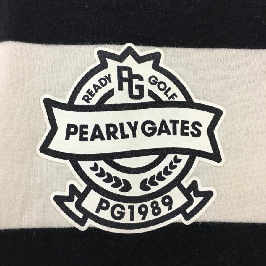 PEARLY GATES（パーリーゲイツ） Tシャツ ネイビー×白 ボーダー 30周年