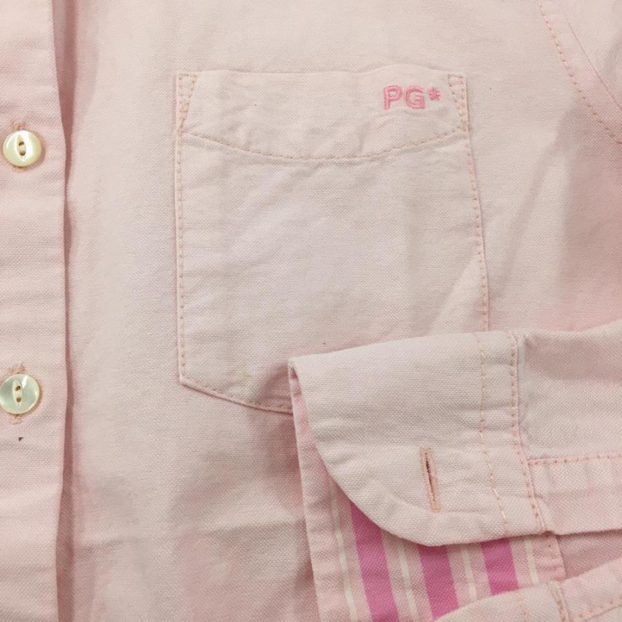 PEARLY GATES（パーリーゲイツ） 長袖シャツ ピンク 胸ポケット