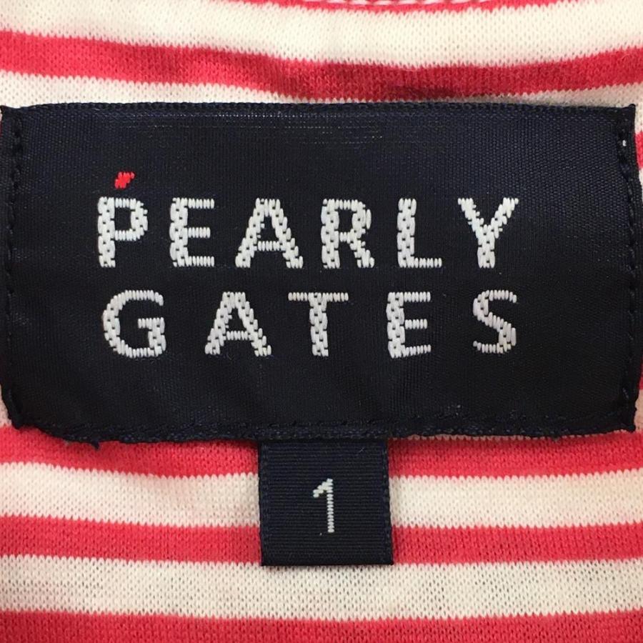 PEARLY GATES パーリーゲイツ 長袖シャツ レッド×白 ストライプ PEARLY GATES パーリーゲイツ 長袖シャツ レッド×白 ストライプ