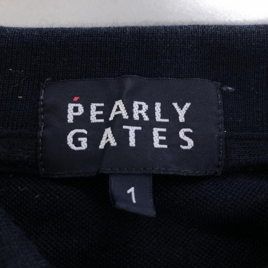 PEARLY GATES（パーリーゲイツ） 半袖ポロシャツ ネイビー×レッド