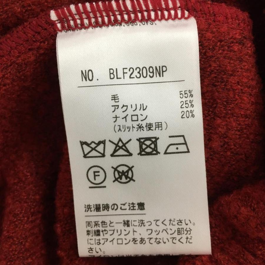 超美品】ブラックアンドホワイト セーター レッド×ネイビー ニット