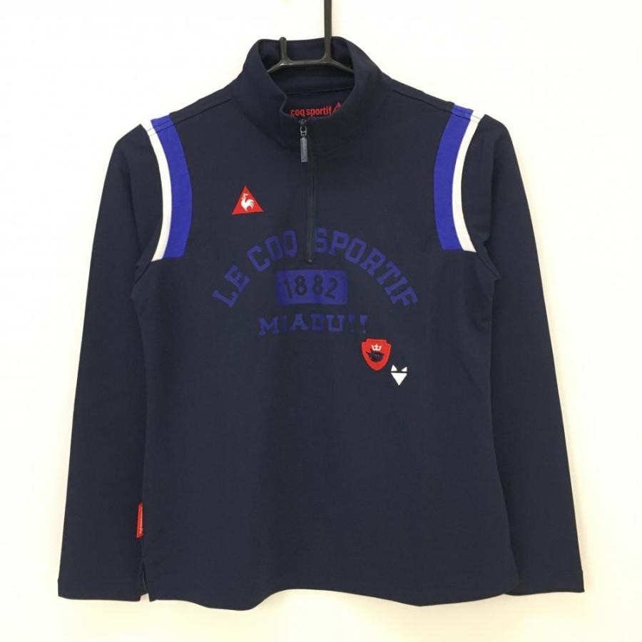 LE COQ SPORTIF ネイビー 長袖シャツ Le coq sportif 鹿の子長袖シャツ 24FW LG4FLS00L | 自転車
