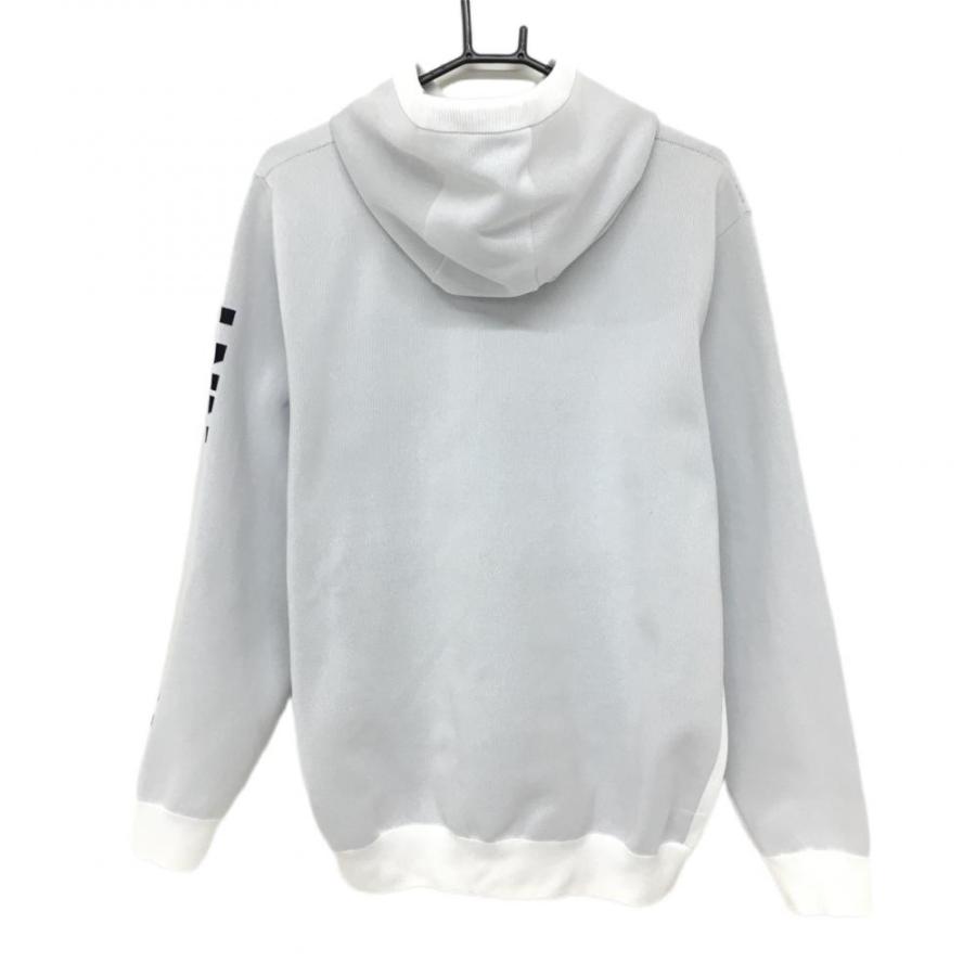 超美品】ジャックバニー パーカー ライトグレー×ネイビー ポケット付き