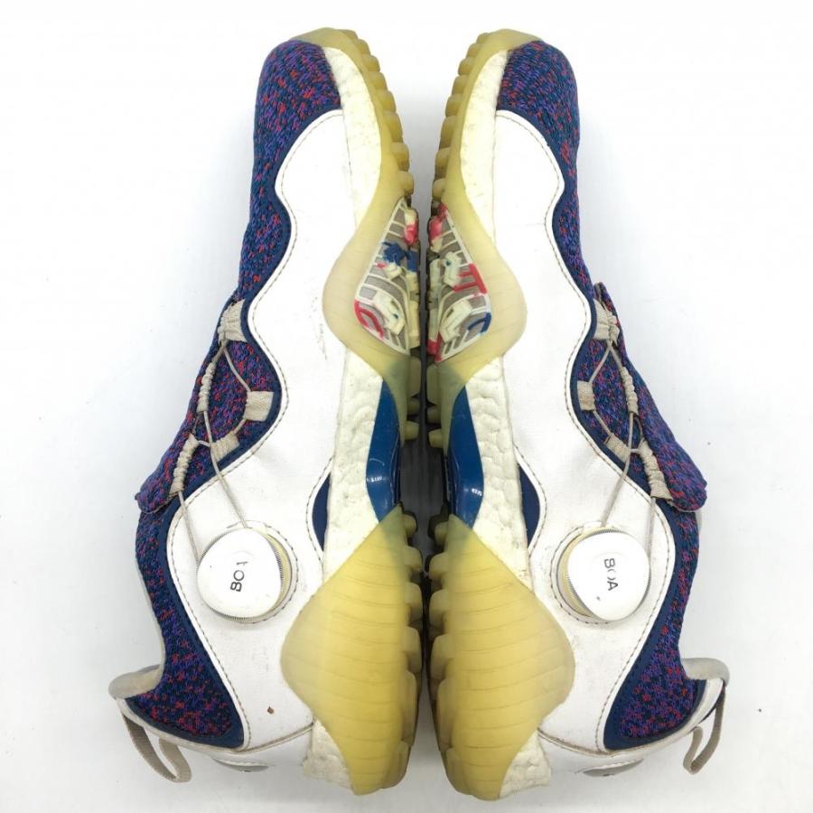 adidas アディダス ゴルフシューズ パープル×レッド コード