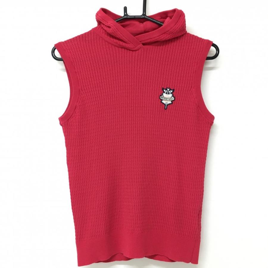 BEAMS（ビームス） ビームスゴルフ フード付きニットベスト ピンク