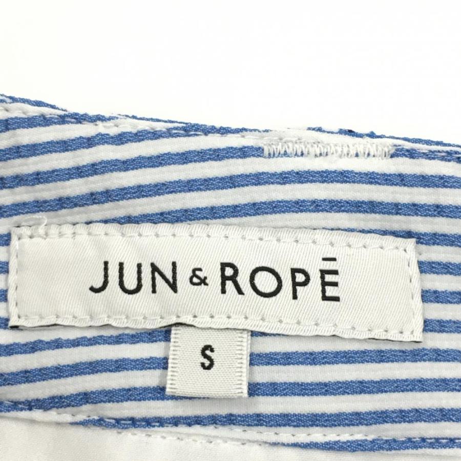 JUN&ROPE'（ジュンアンドロペ） スカート 白×ブルー ストライプ