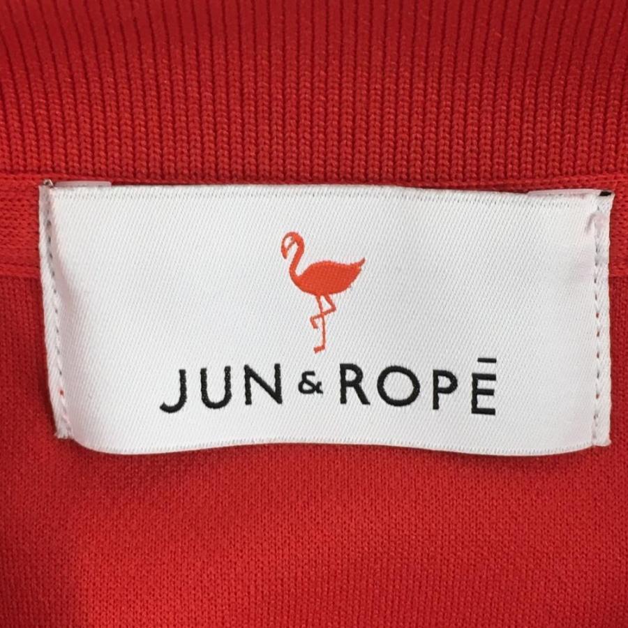 JUN&ROPE'（ジュンアンドロペ） 半袖ポロシャツ レッド シンプル ロゴ