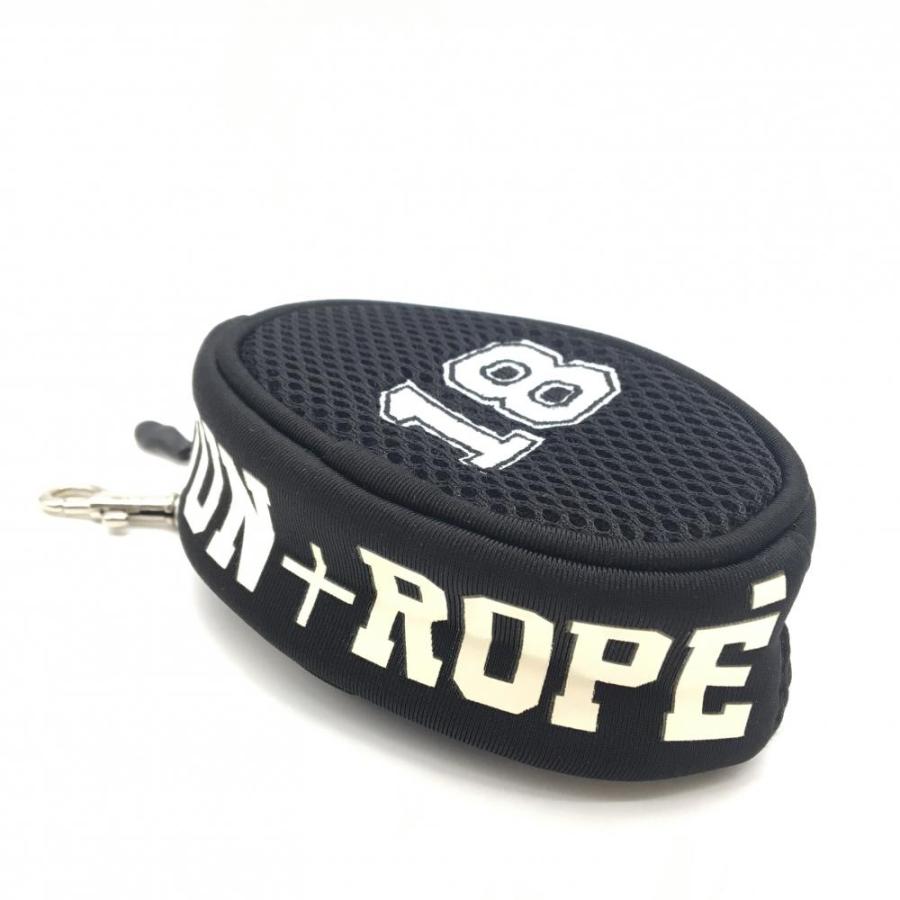 JUN&ROPE'（ジュンアンドロペ） ボールケース 黒×白 ナンバリング