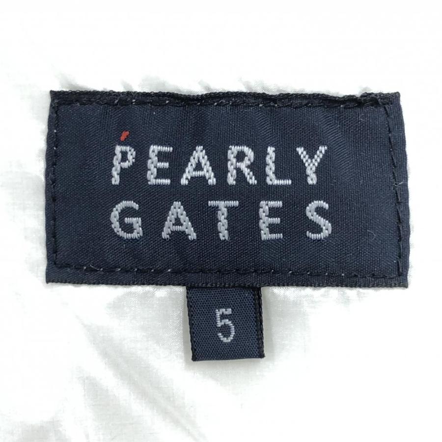 PEARLY GATES パーリーゲイツ ナイロンパーカー 白 ロゴ総柄 PEARLY GATES パーリーゲイツ ナイロンパーカー 白 ロゴ総柄