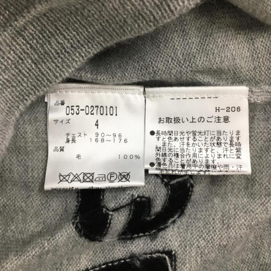 PEARLY GATES グレー セーター SIZE4 PEARLY GATES（パーリーゲイツ） 【超美品】パーリーゲイツ セーター