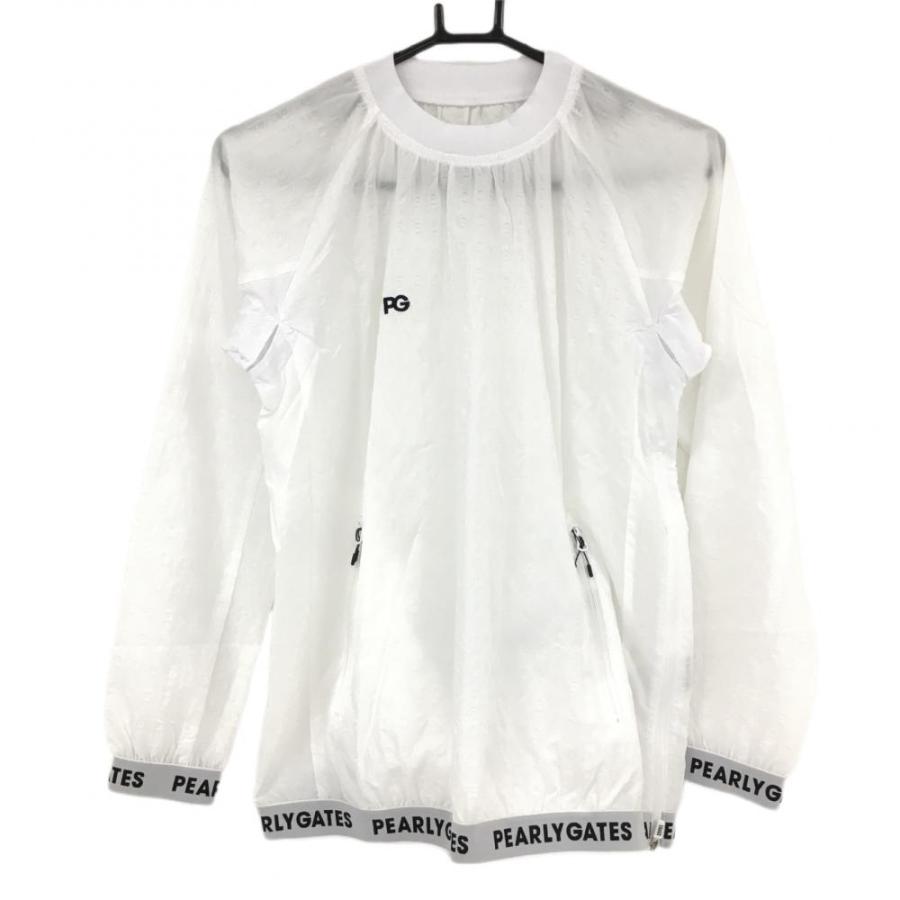 PEARLY GATES パーリーゲイツ ナイロンスニード 白 凹凸ロゴ PEARLY GATES パーリーゲイツ ナイロンスニード 白 凹凸ロゴ