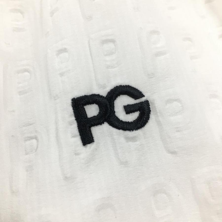 PEARLY GATES パーリーゲイツ ナイロンスニード 白 凹凸ロゴ PEARLY GATES パーリーゲイツ ナイロンスニード 白 凹凸ロゴ