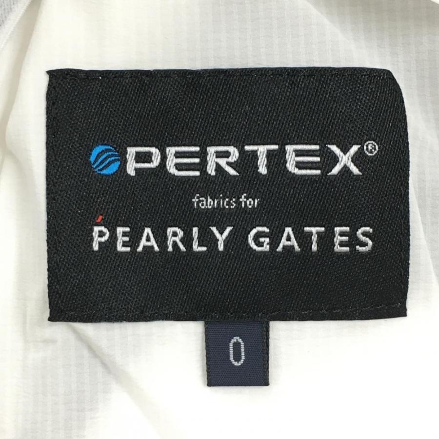 PEARLY GATES パーリーゲイツ ナイロンスニード 白 凹凸ロゴ PEARLY GATES パーリーゲイツ ナイロンスニード 白 凹凸ロゴ