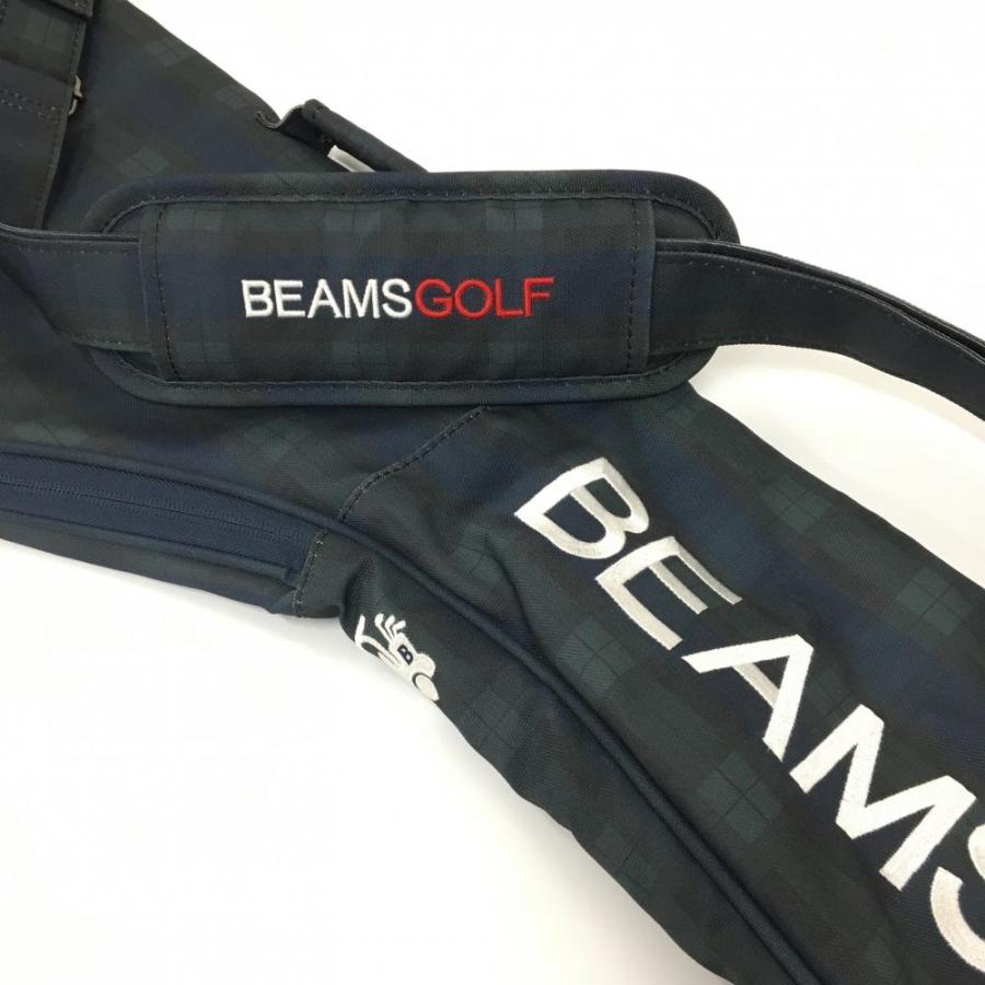 BEAMS ビームスゴルフ クラブケース ネイビー×グリーン チェック BEAMS ビームスゴルフ クラブケース ネイビー×グリーン チェック