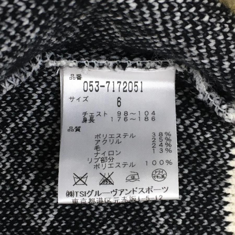 美品PEARLYGATES パーリーゲイツ ニットジャケット 総柄 白×黒 PEARLY GATES（パーリーゲイツ） ニットジャケット 黒×白 UFO総柄