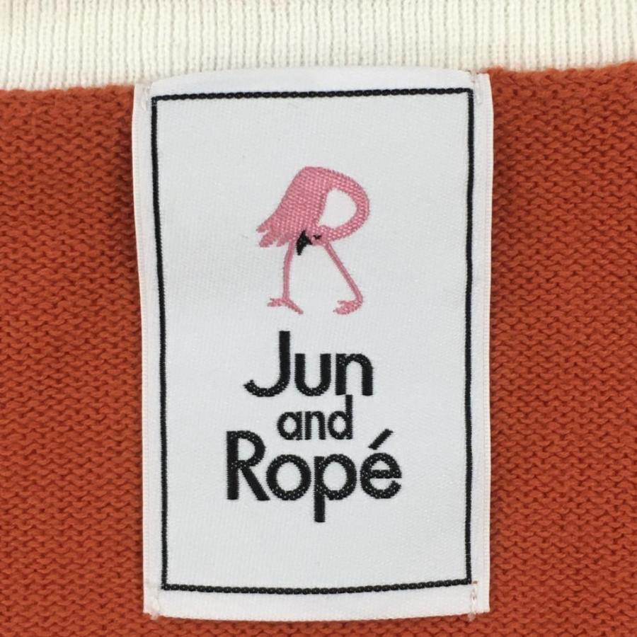 ゴルフウェア　ジュンアンドロペ　ニットセーター　L JUN&ROPE' ジュンアンドロペ セーター オレンジ ニット Vネック