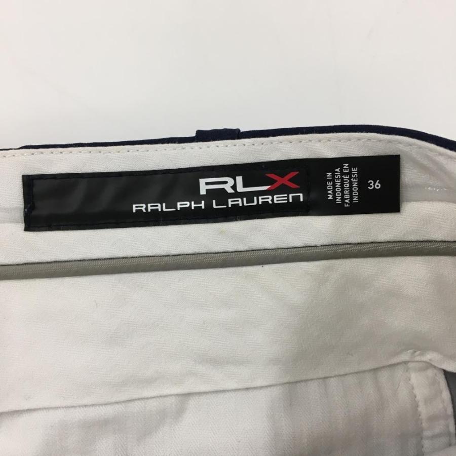 RLXラルフローレン ハーフパンツ ネイビー×白 総柄 ストレッチ シャツ