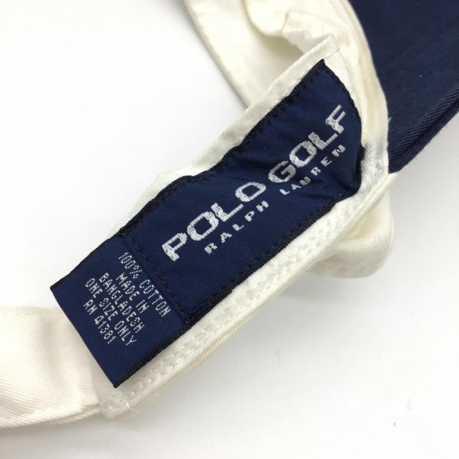 BEAMS - Uu　サンバイザー　ポロラルフローレン　ネイビー　ポロゴルフ サンバイザー レディース ポロ ゴルフ ラルフローレン アール