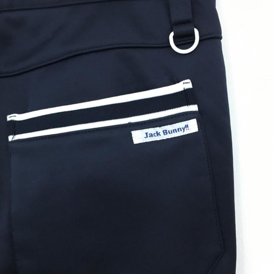 Jack Bunny!!（ジャックバニー） パンツ ダークネイビー×白 裏起毛
