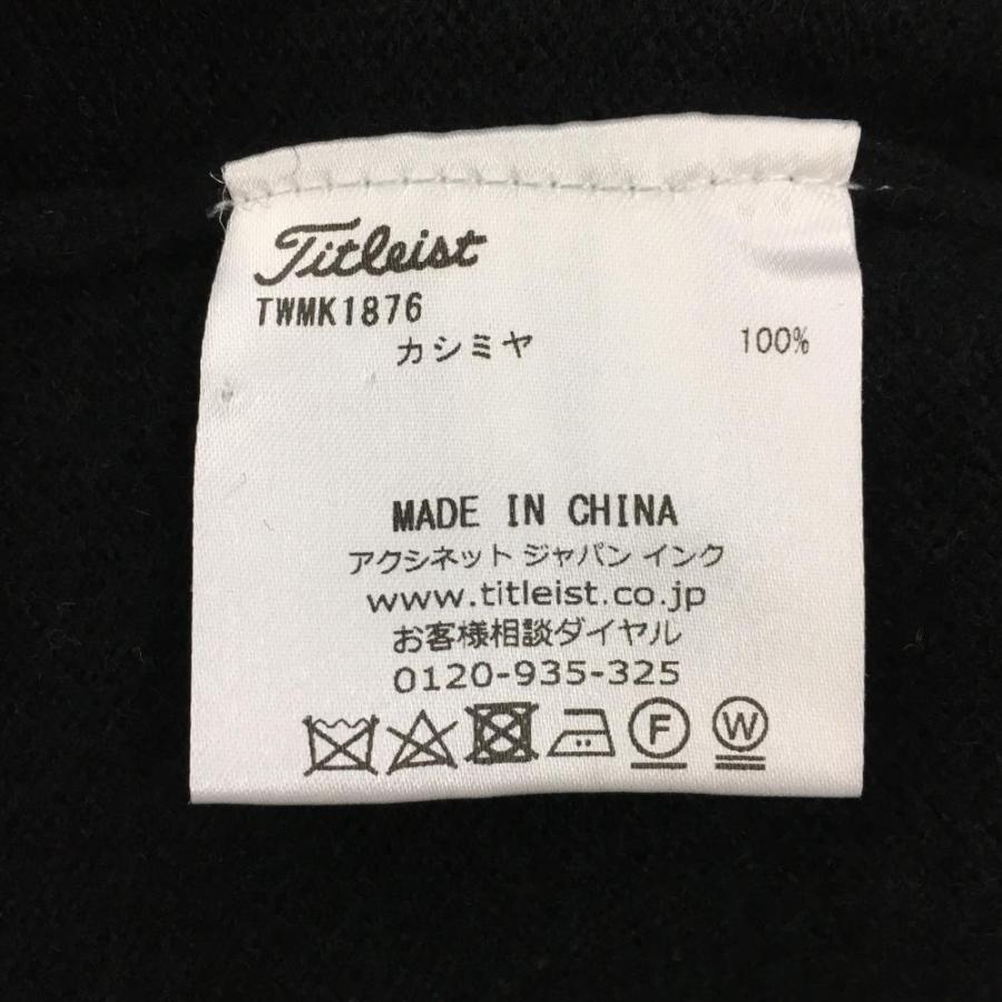 タイトリスト タートルネックセーター 黒 カシミヤ100% ニット タイトリスト タートルネックセーター 黒 カシミヤ100% ニット