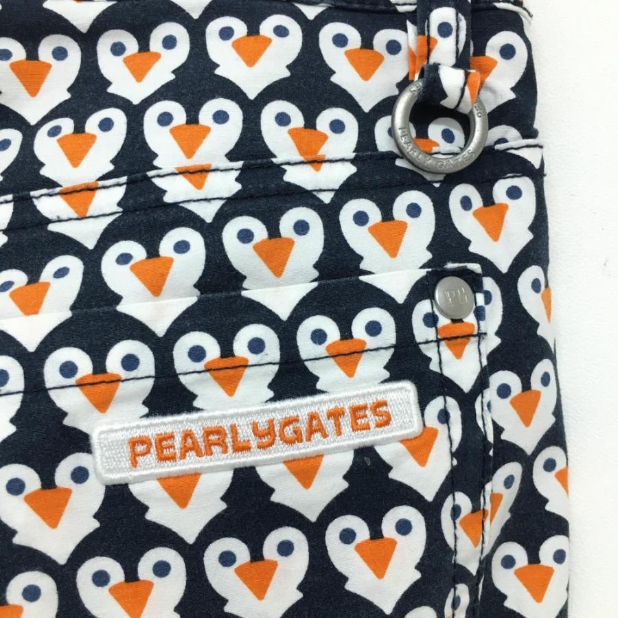 PEARLY GATES（パーリーゲイツ） パンツ ネイビー×白 ペンギン総柄 30