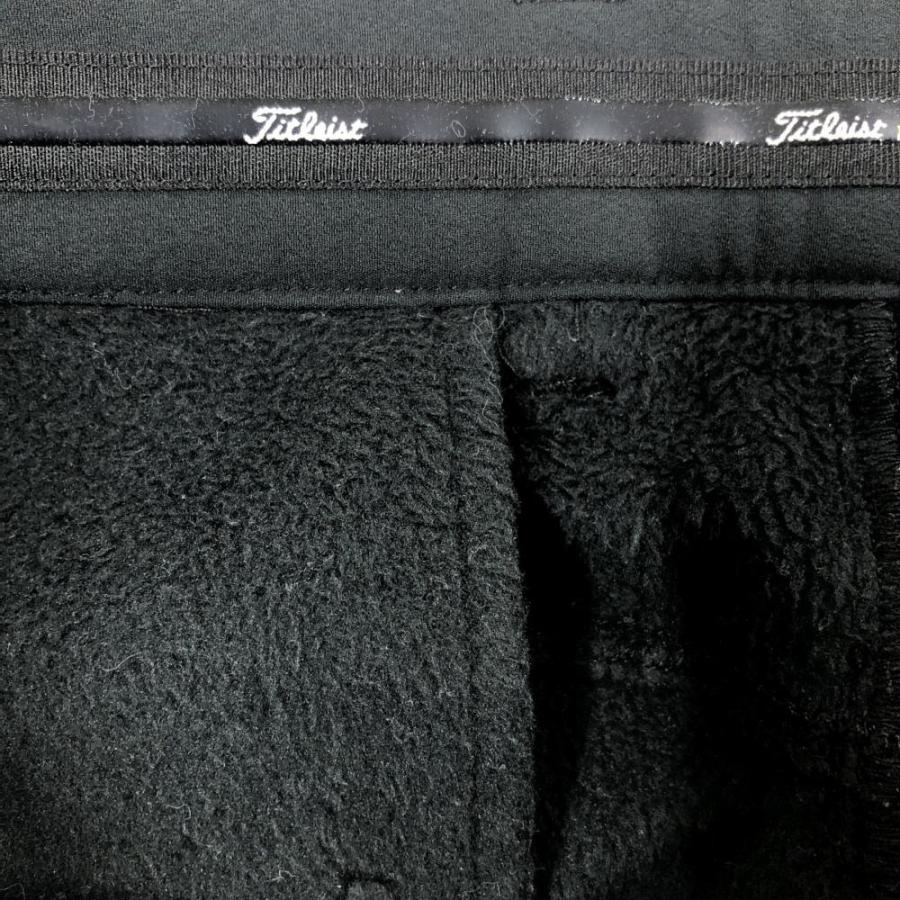 Titleist（タイトリスト） パンツ 黒 裏起毛 ストレッチ 無地 メンズ L