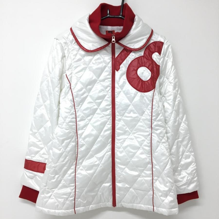 ホールビクトリー 2WAY中綿ジャケット 白×レッド キルティング ホールビクトリー 2WAY中綿ジャケット 白×レッド キルティング