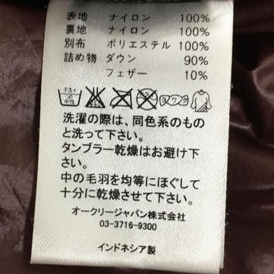 超美品】オークリー フード付きダウンベスト ボルドー ダウン90