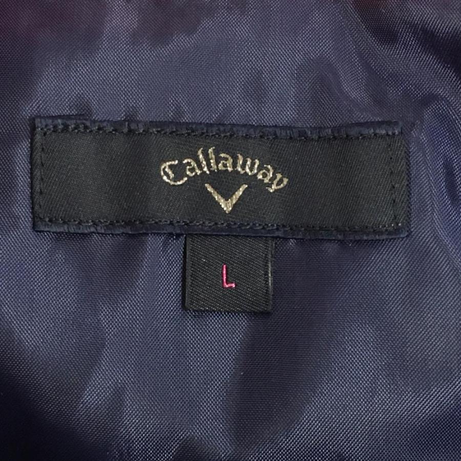 Callaway キャロウェイ ダウンスカート ネイビー ダイヤ柄 金ボタン