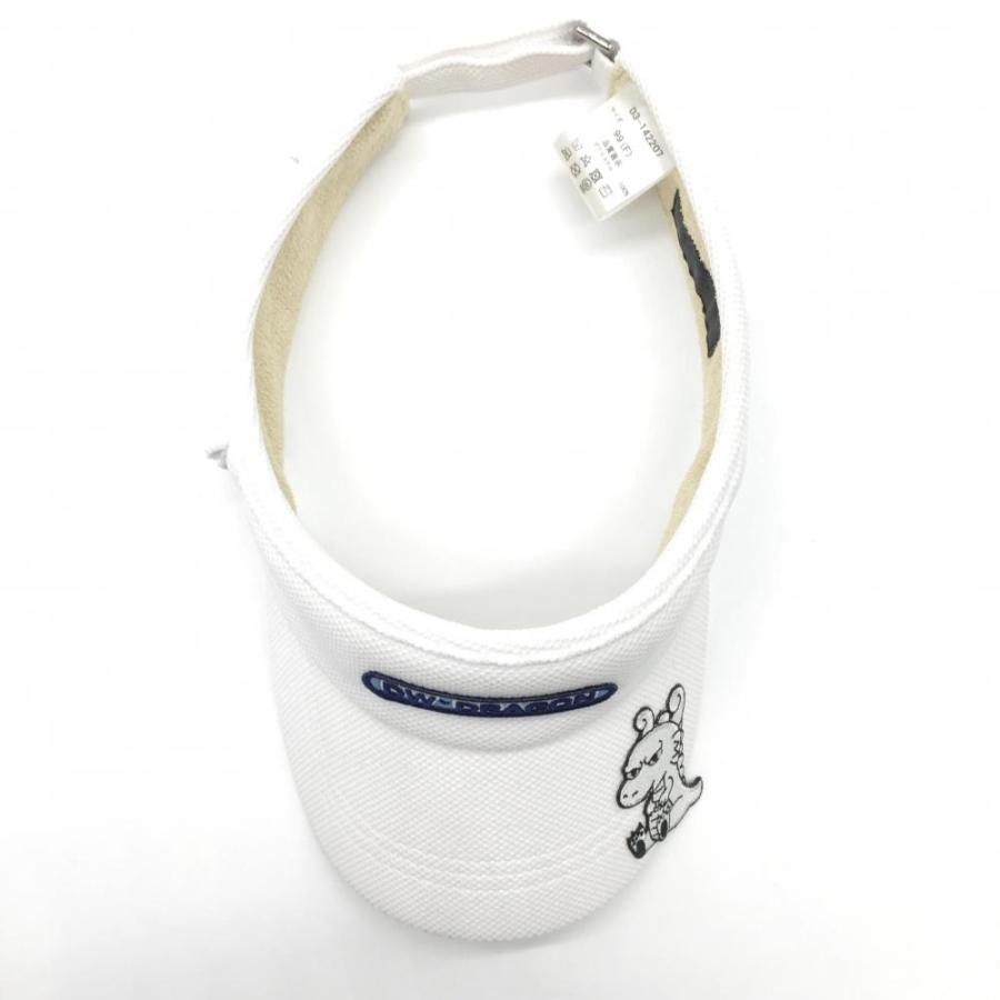 超美品】ダンスウィズドラゴン サンバイザー 白 チビドラワッペン