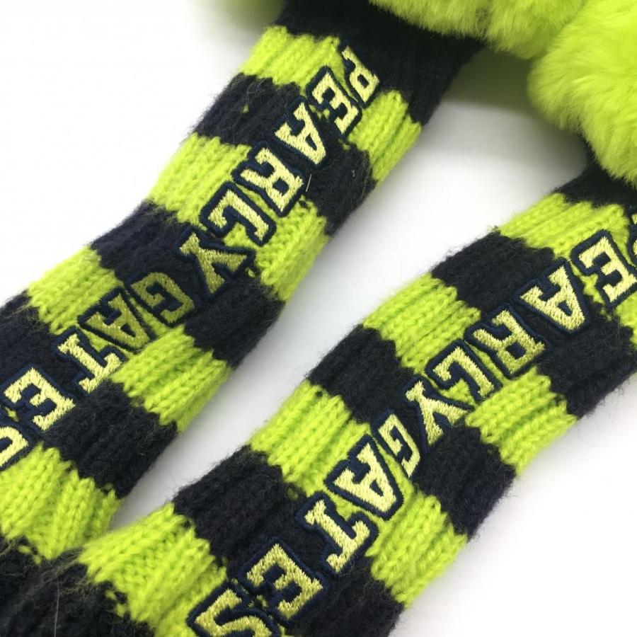 超美品】パーリーゲイツ ヘッドカバー 2点セット ライトグリーン 超美品】パーリーゲイツ ヘッドカバー 2点セット ライトグリーン