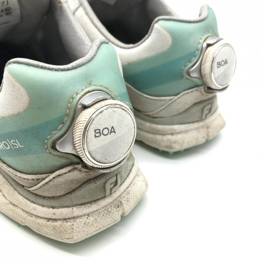 FootJoy（フットジョイ） ゴルフシューズ 白×ミントグリーン ボア