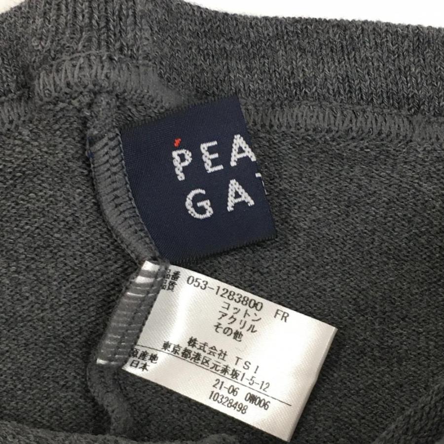PEARLY GATES（パーリーゲイツ） ニットレギンスパンツ グレー 裾ロゴ