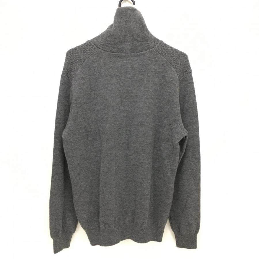 超美品】アダバット 襟付きセーター グレー アルパカ 羊毛混 ニット