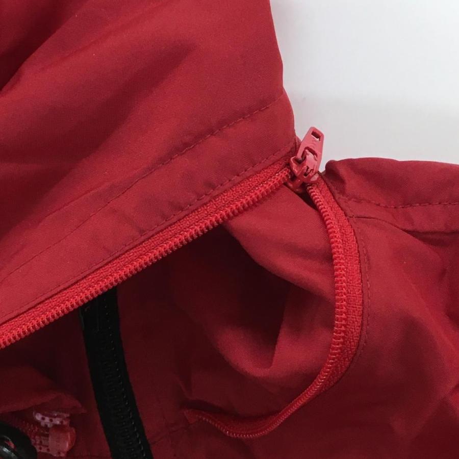 美品】マリクレール パーカーベスト レッド 裏メッシュ ポケッタブル