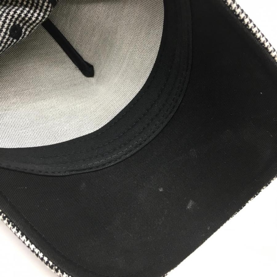 ニューエラ キャップ 黒×白 千鳥格子柄 ゴルフウェア New Era