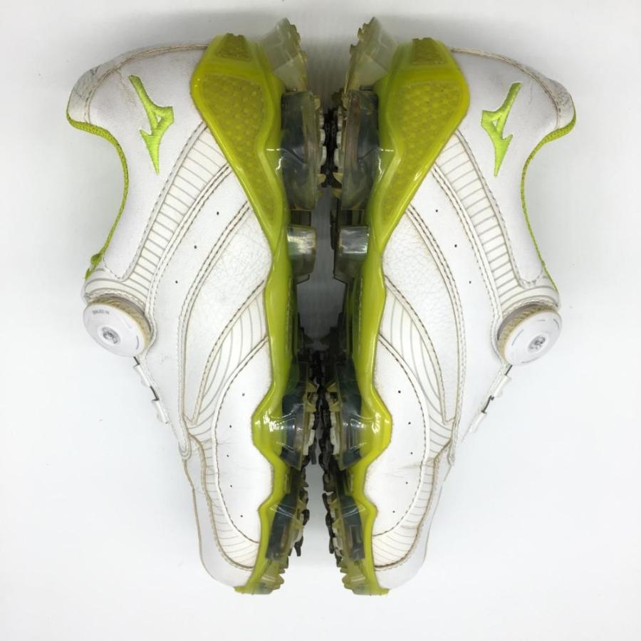 MIZUNO（ミズノ） ゴルフシューズ 白×ライトグリーン ヴァラー 001